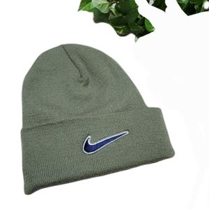 Nike Olive Green Logo Beanie Hat‎ One-Size